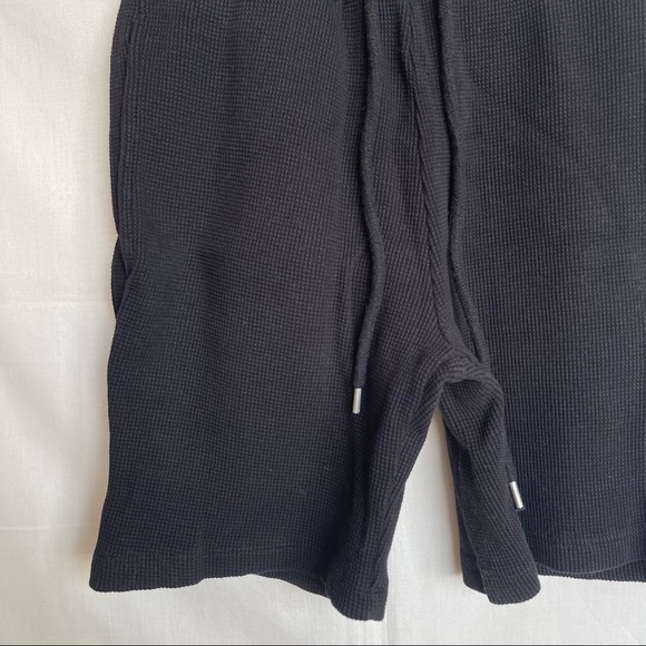 Black Waffle Knit Shorts - Picture 12 of 17